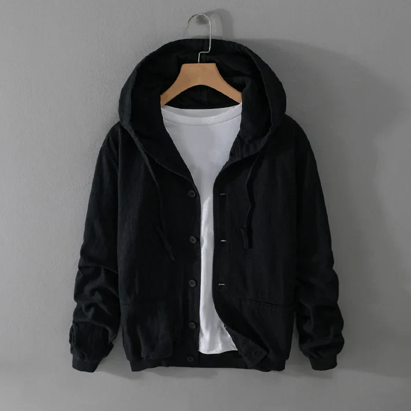 Ezra® | Linen Hoodie - Image 2