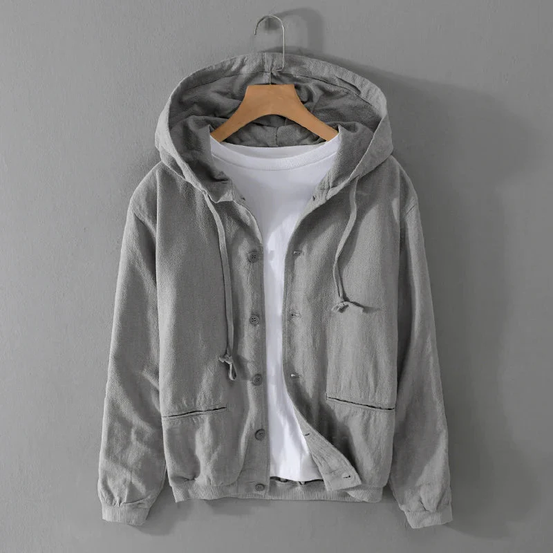 Ezra® | Linen Hoodie - Image 3