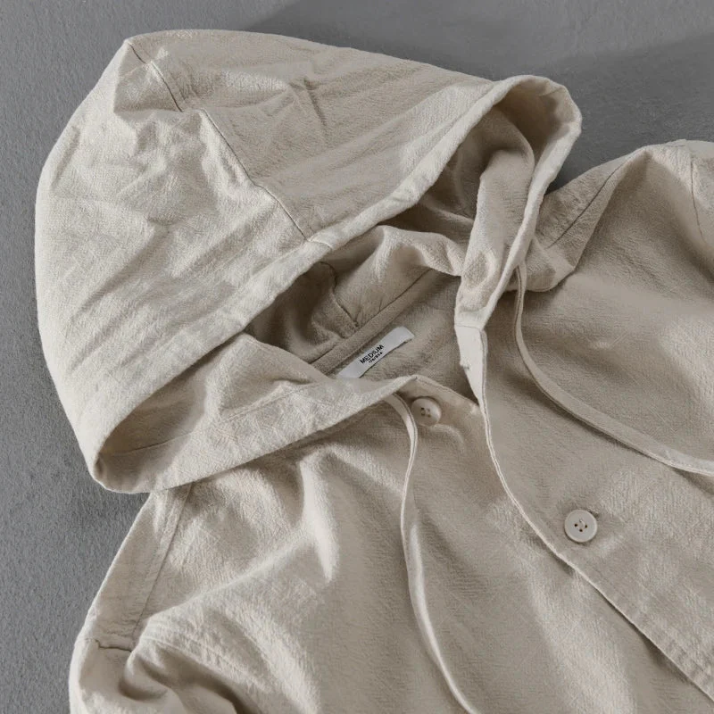 Ezra® | Linen Hoodie - Image 7