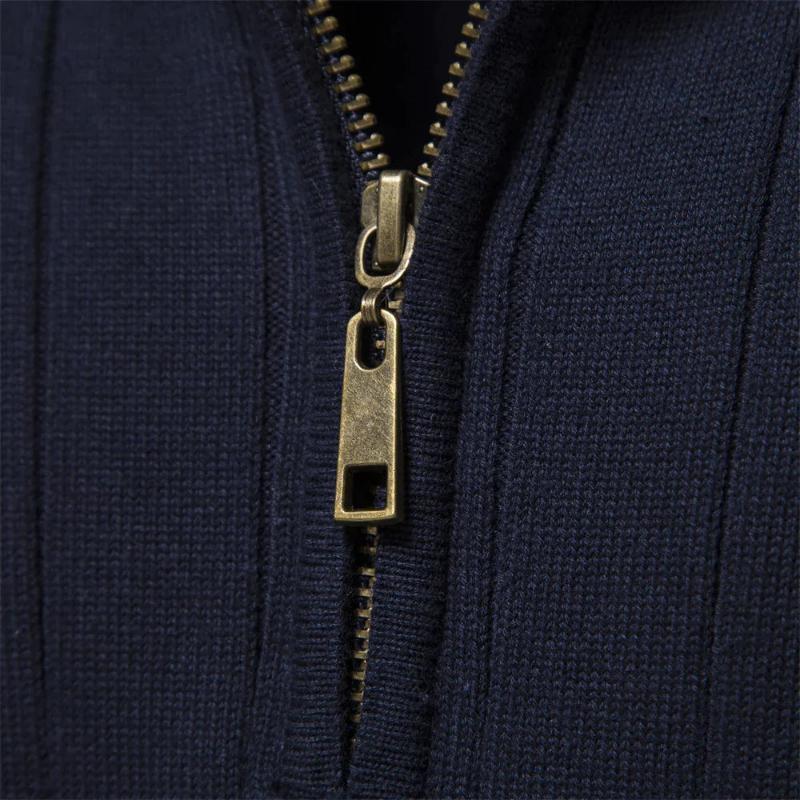 Ezra® | Muscle Fit Casual Rib Sweater - Image 6