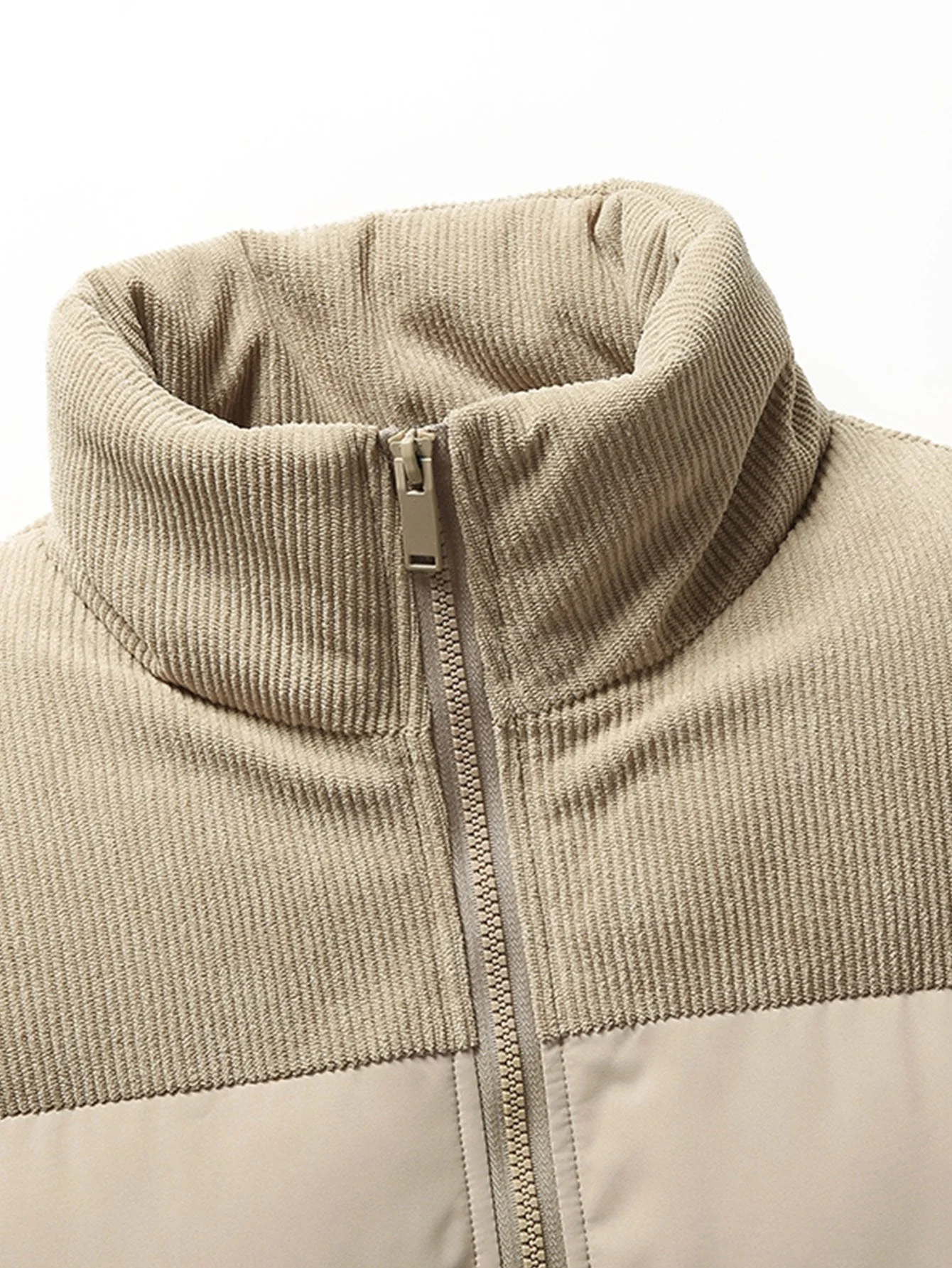 Ezra | Corduroy Patchwork Puffer Jacket - Image 14