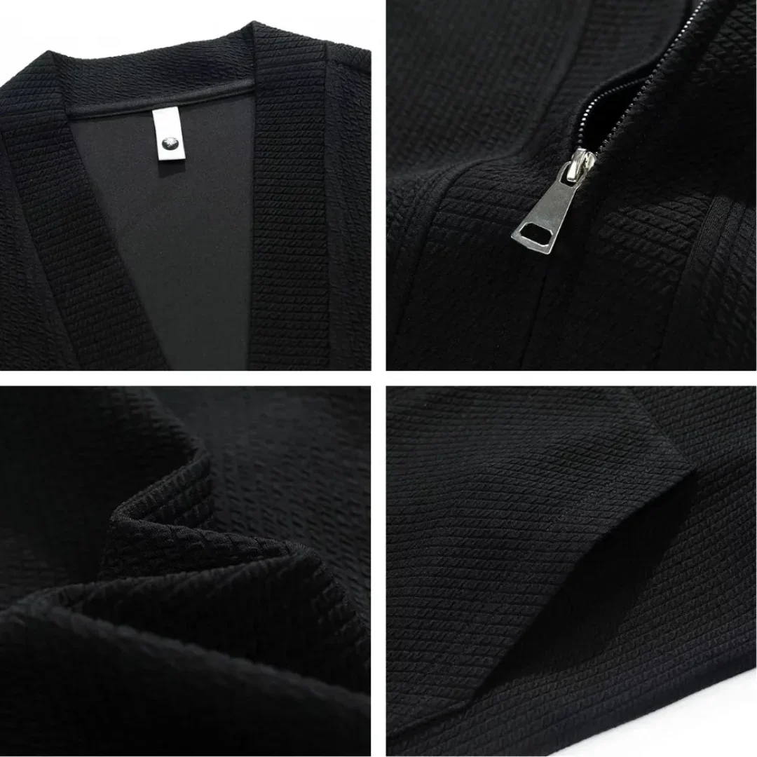 Ezra | Lucas Waffle Knit Cardigan - Image 4