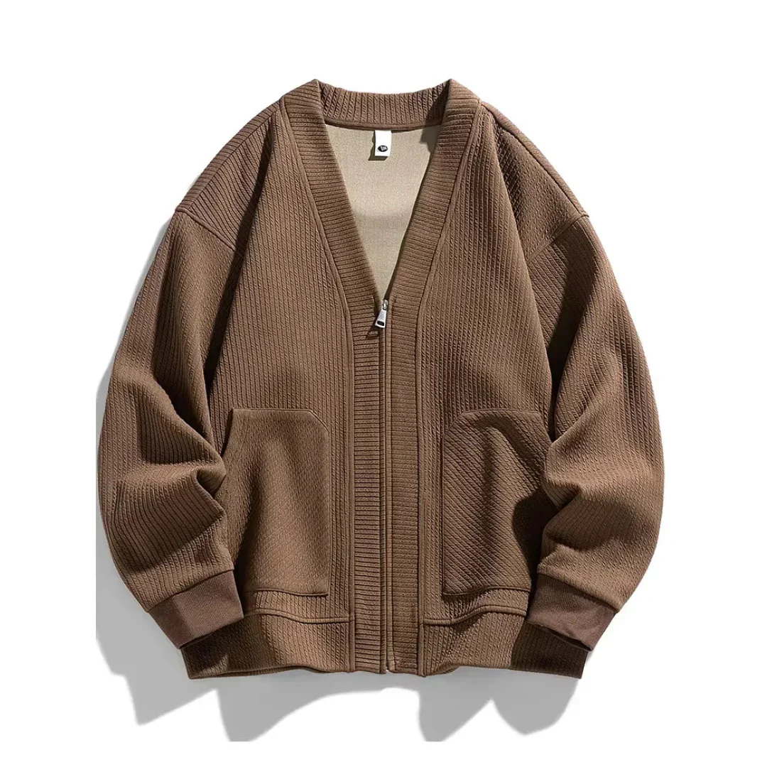 Ezra | Lucas Waffle Knit Cardigan - Image 5