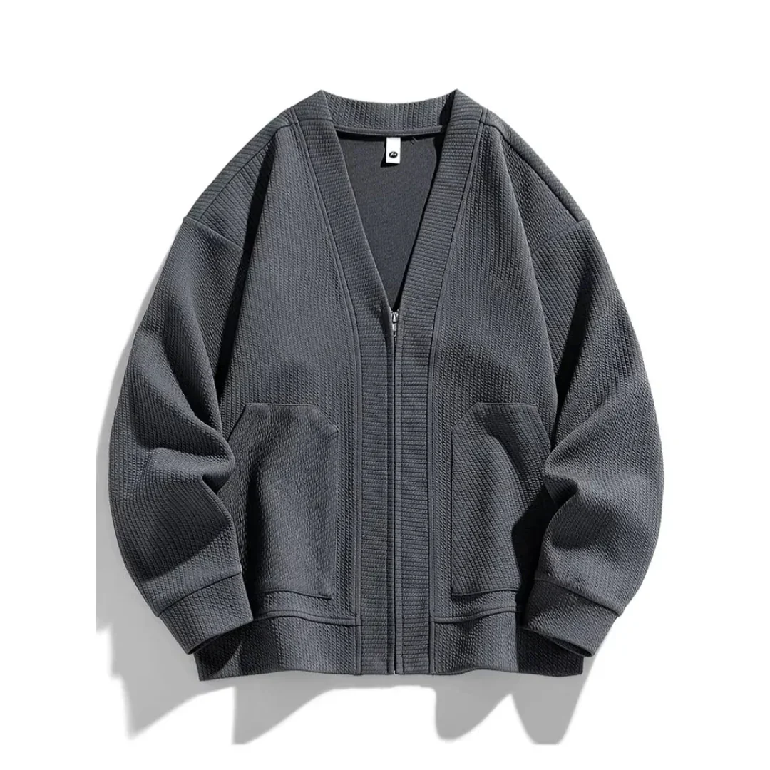 Ezra | Lucas Waffle Knit Cardigan - Image 7