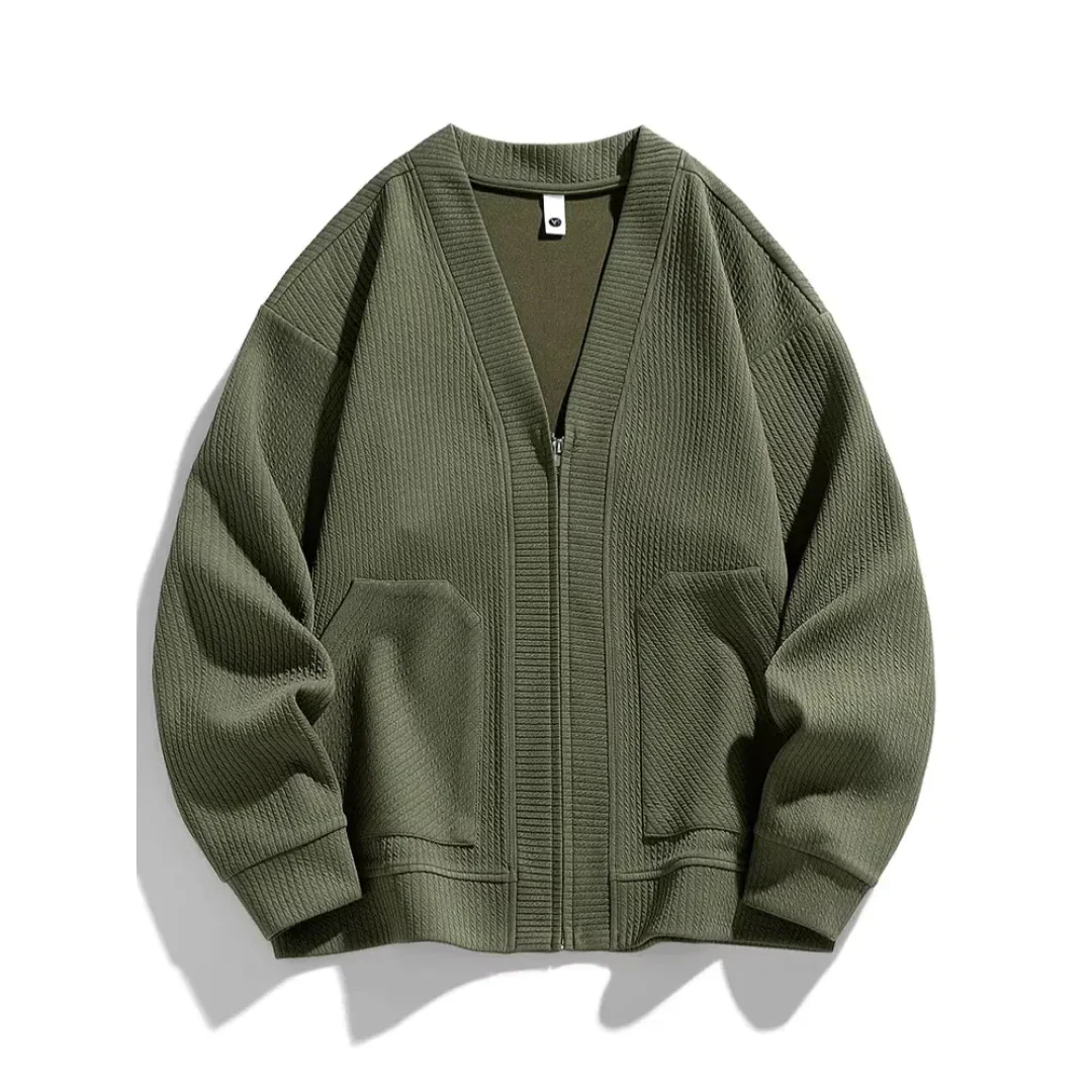 Ezra | Lucas Waffle Knit Cardigan - Image 9