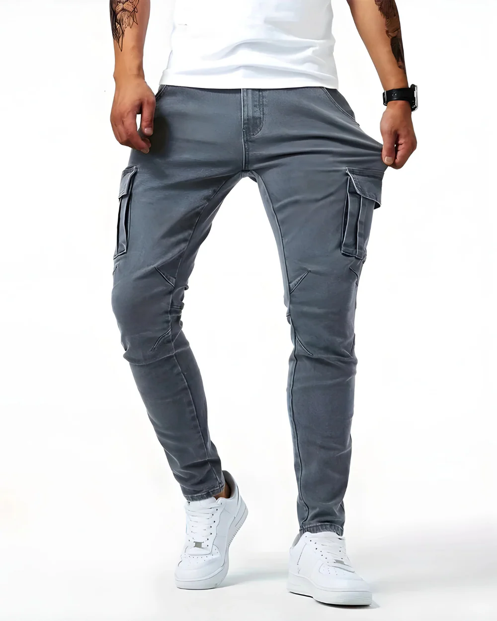 Ezra | Marino Cargo Stretch Pants - Image 4