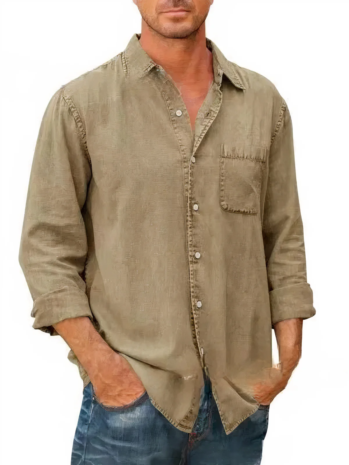 Fabian® | Long Sleeve Denim Shirt - Image 2