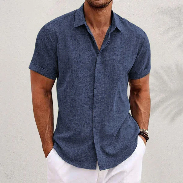 Fabian® | Short-Sleeved Shirt Made Of Cotton And Linen - Image 3