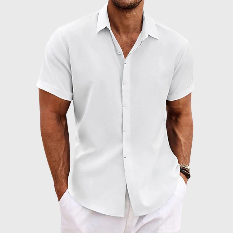 Fabian® | Short-Sleeved Shirt Made Of Cotton And Linen - Image 6