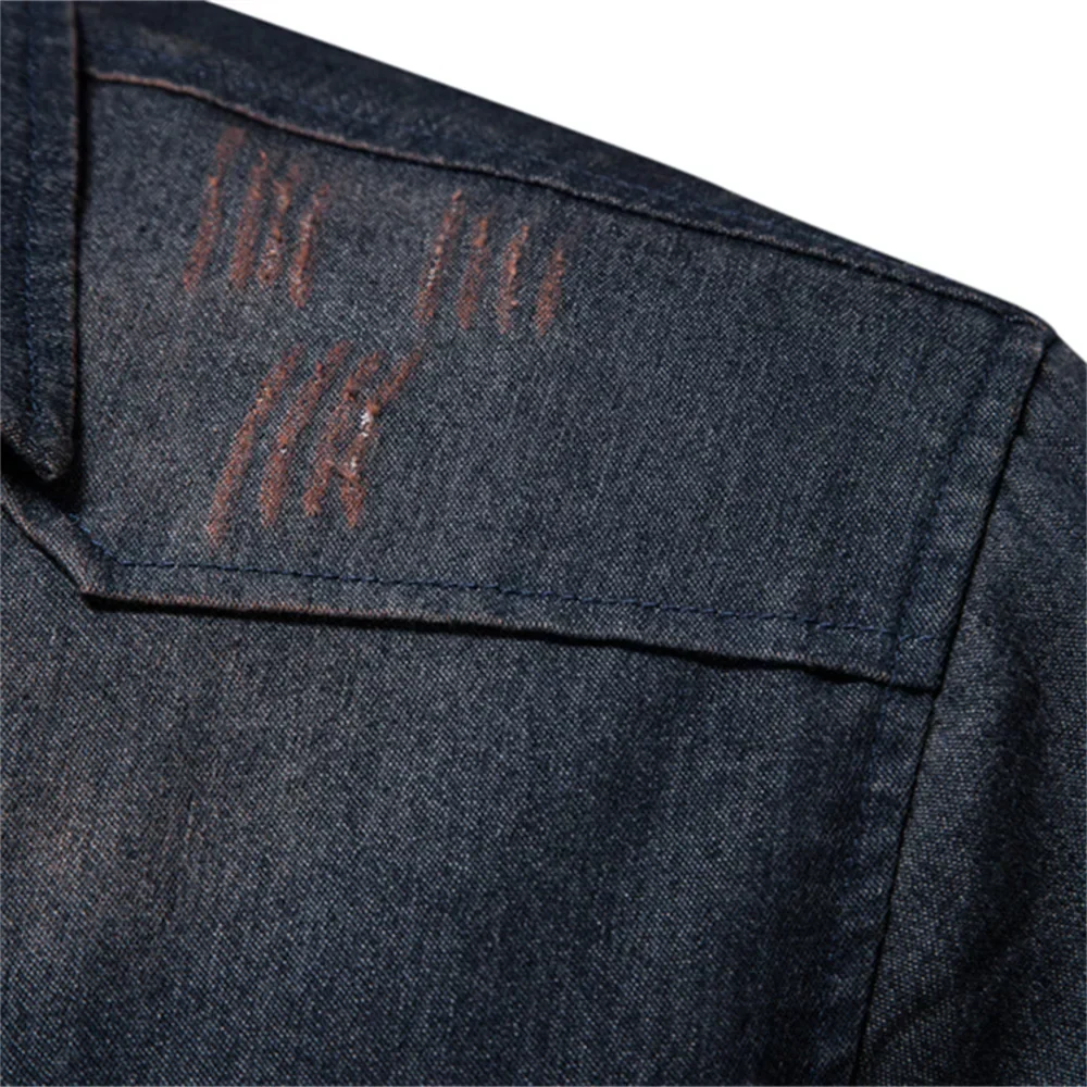 Fabricio® | Men'S Elastic Cotton Denim Shirt - Image 3