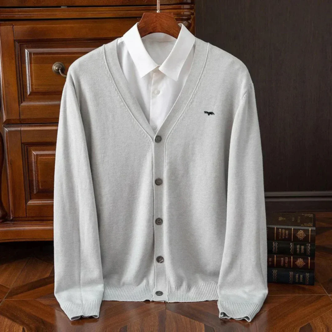 Fallon | Daniel Classic Wool Cardigan - Image 4