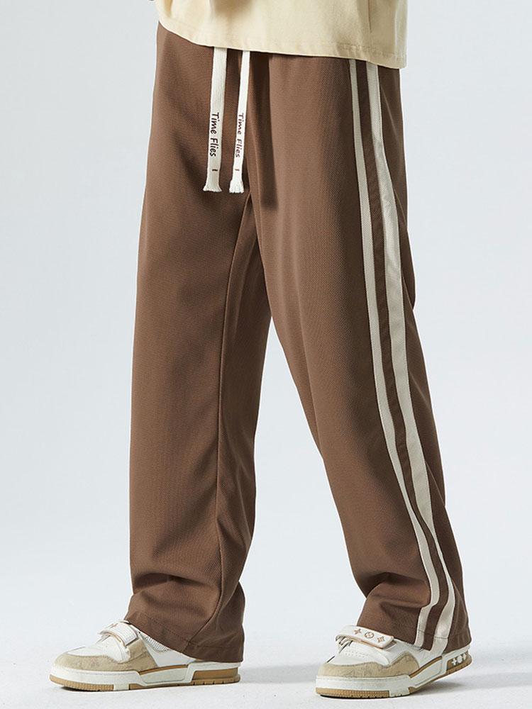 Faustino® | Vintage Side Stripe Loose Fit Straight Leg Pants - Image 3