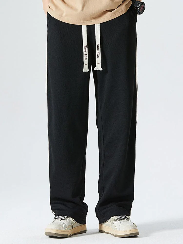Faustino® | Vintage Side Stripe Loose Fit Straight Leg Pants - Image 7