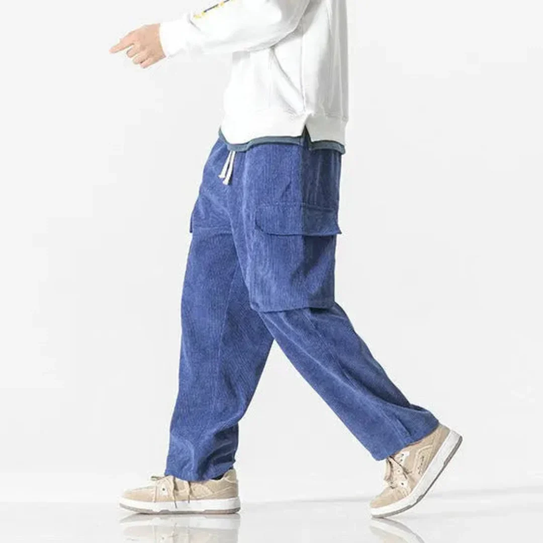 Fausto | River Drawstring Corduroy Cargo Pants - Image 2