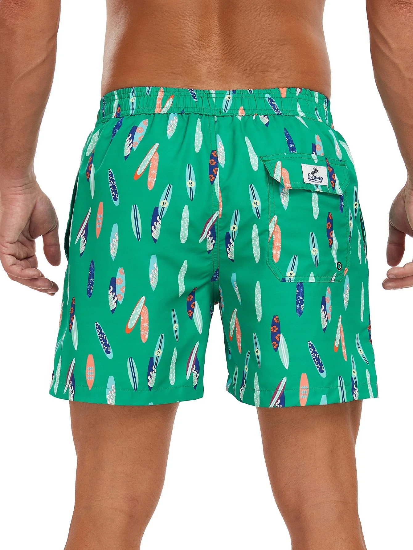 Federico® | Stowable Surfboard Print Swim Shorts - Image 2