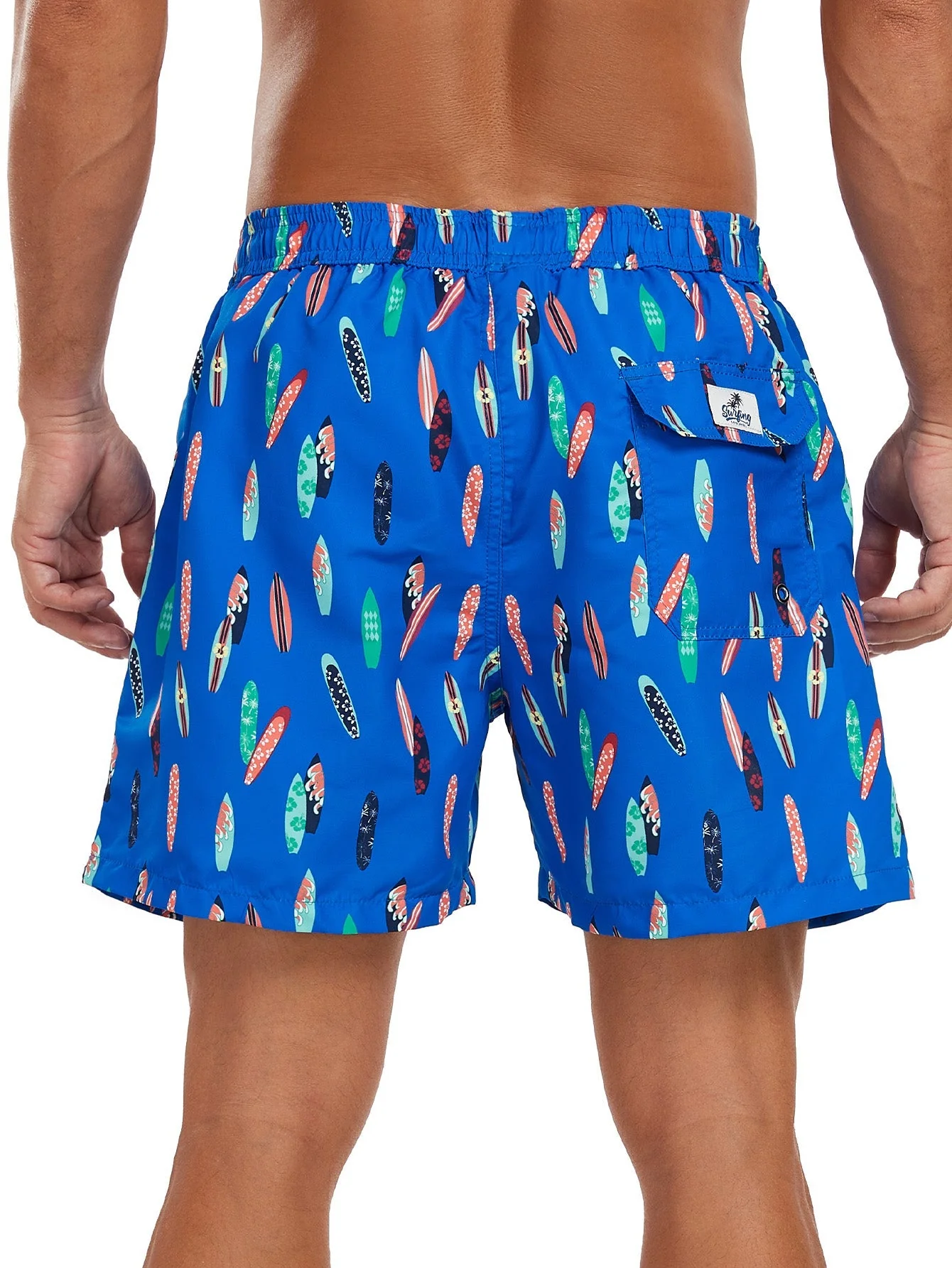 Federico® | Stowable Surfboard Print Swim Shorts - Image 4