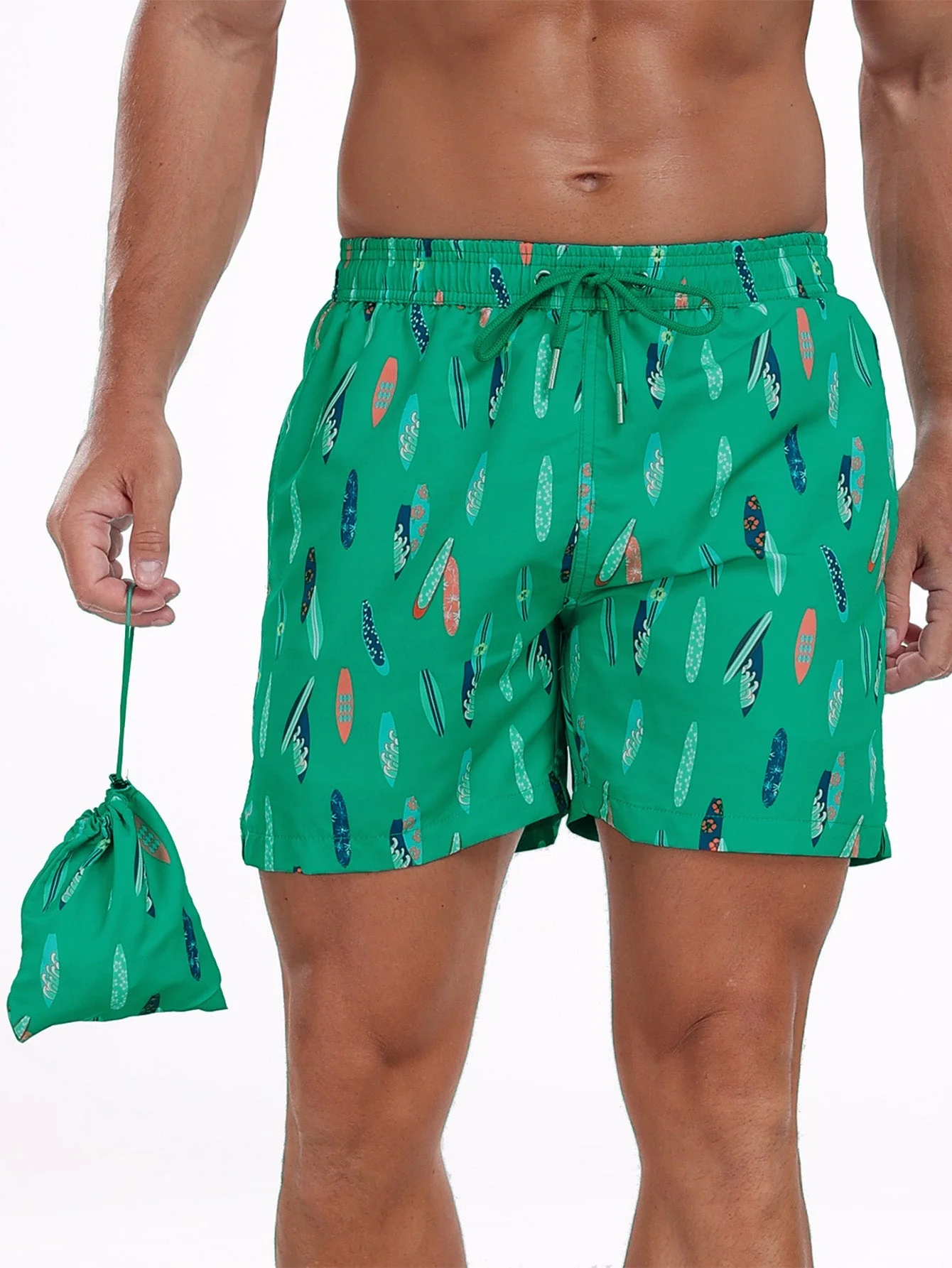 Federico® | Stowable Surfboard Print Swim Shorts - Image 7