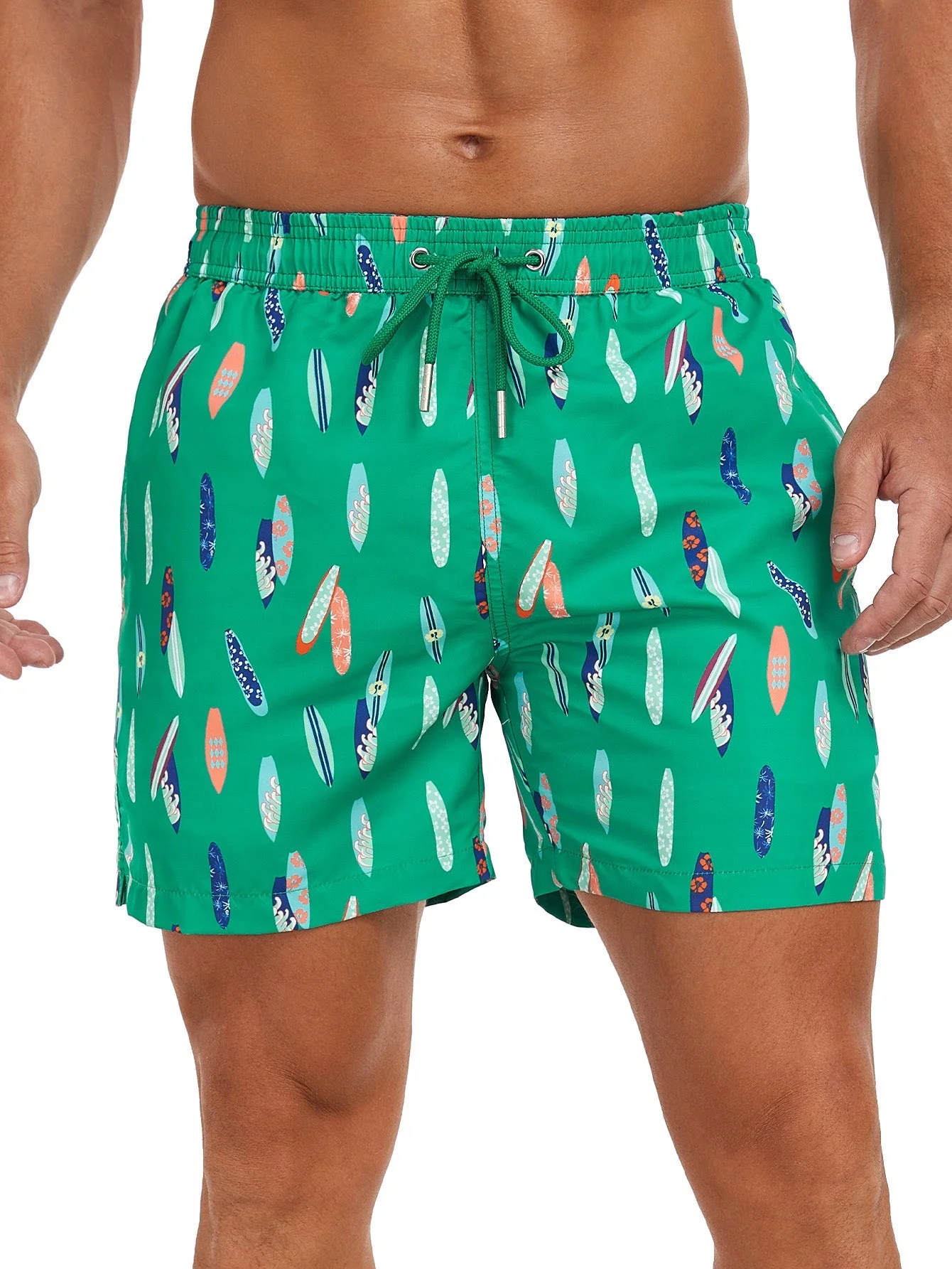 Federico® | Stowable Surfboard Print Swim Shorts - Image 8