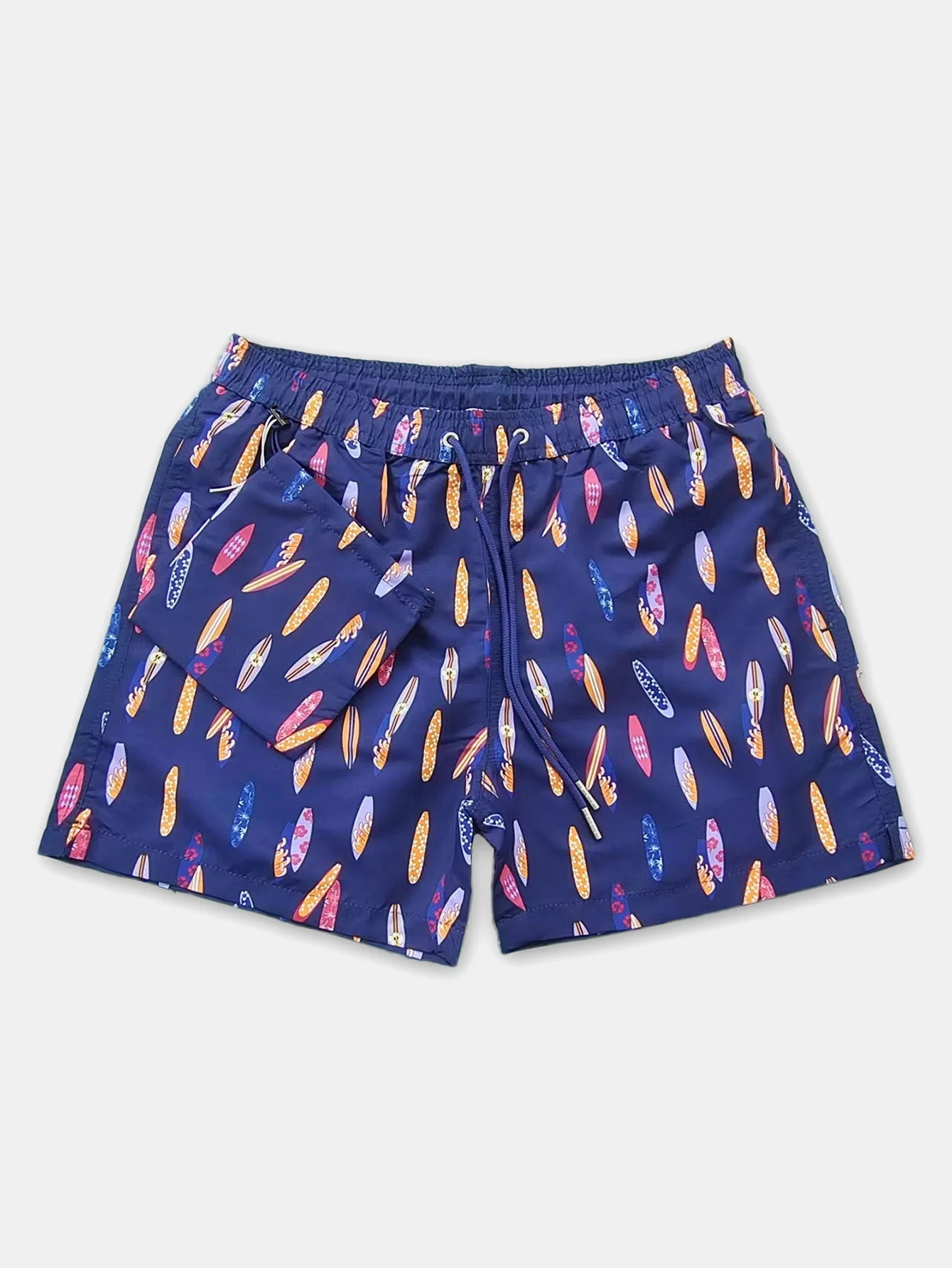 Federico® | Stowable Surfboard Print Swim Shorts - Image 9