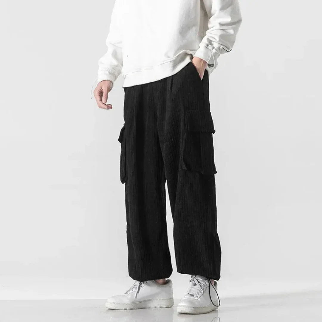 Federico | Leg Corduroy Cargo Pants - Image 3