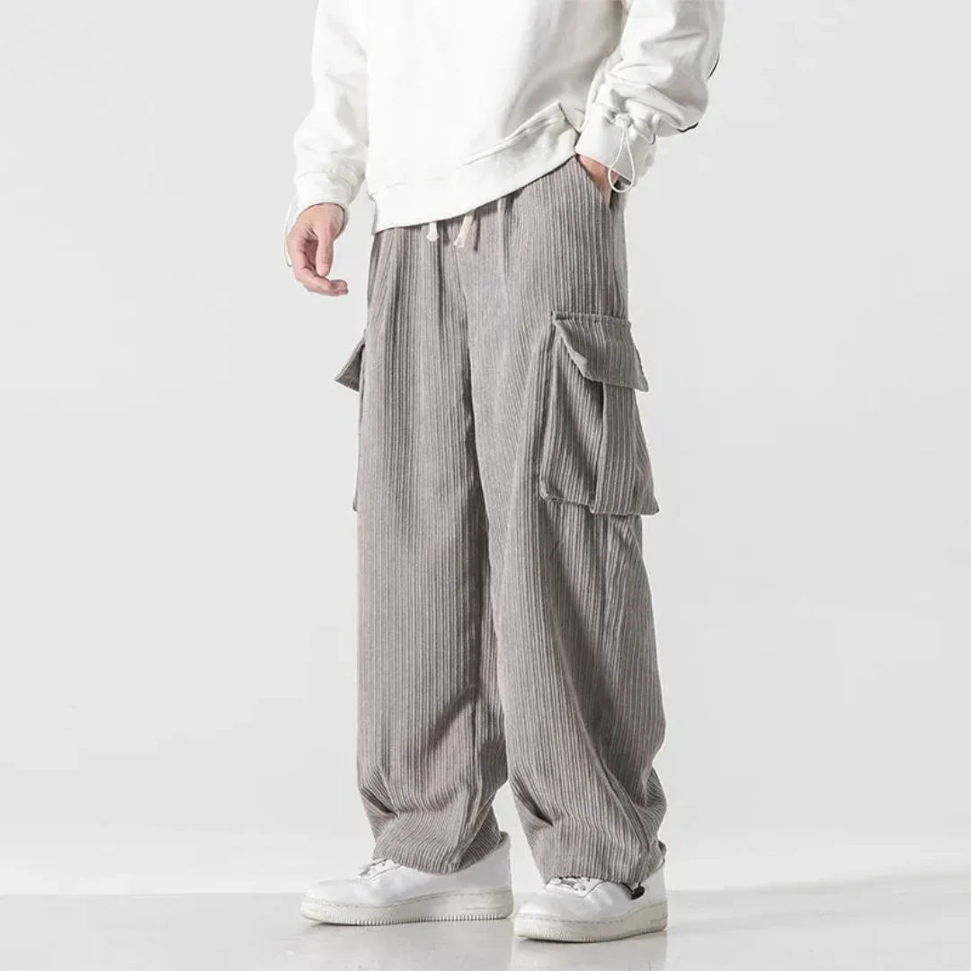Federico | Leg Corduroy Cargo Pants - Image 4
