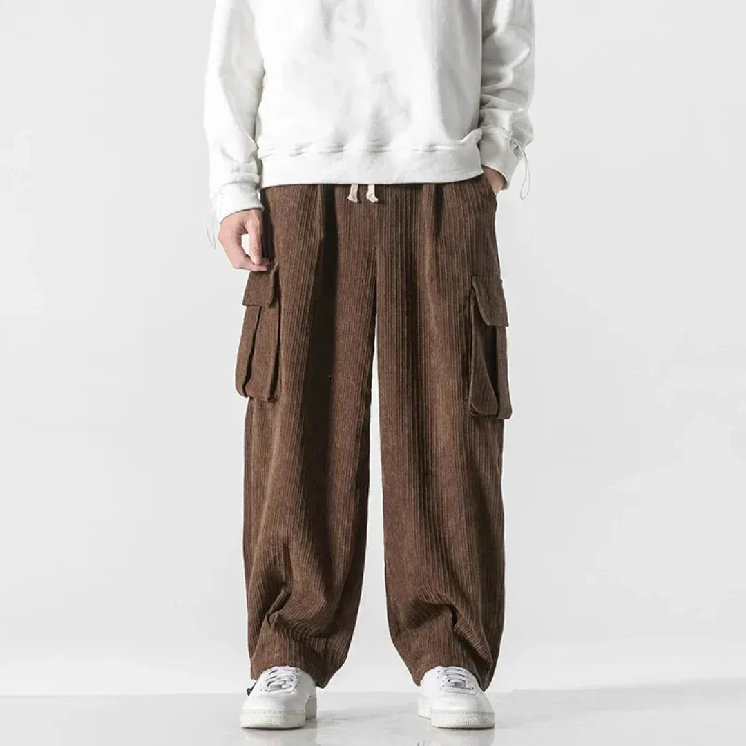 Federico | Leg Corduroy Cargo Pants - Image 5