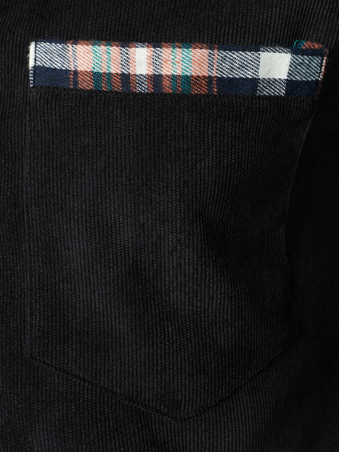 Felicio® | Corduroy Plaid Panel Button Up Shirt - Image 10