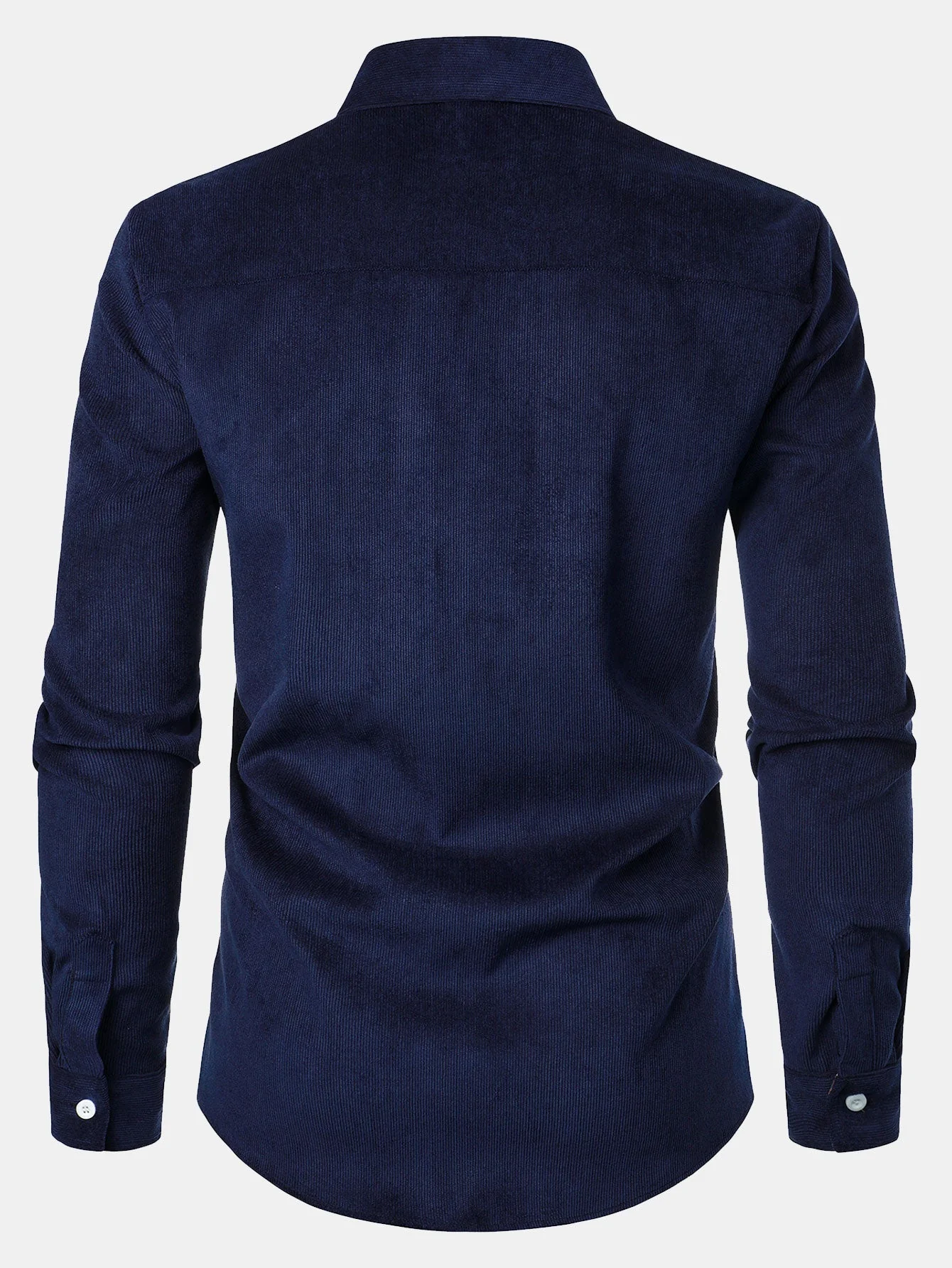 Felicio® | Corduroy Plaid Panel Button Up Shirt - Image 15