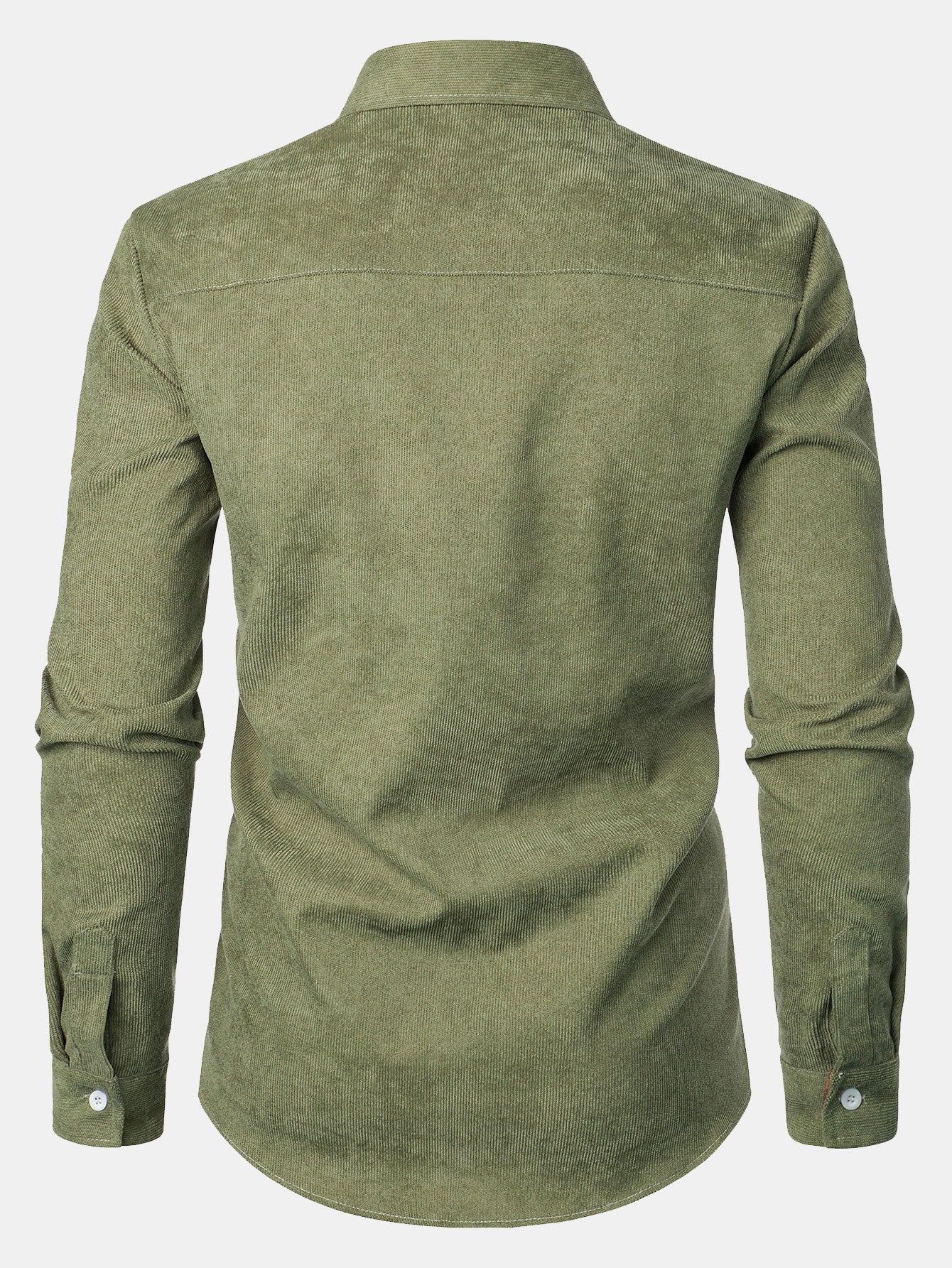 Felicio® | Corduroy Plaid Panel Button Up Shirt - Image 17