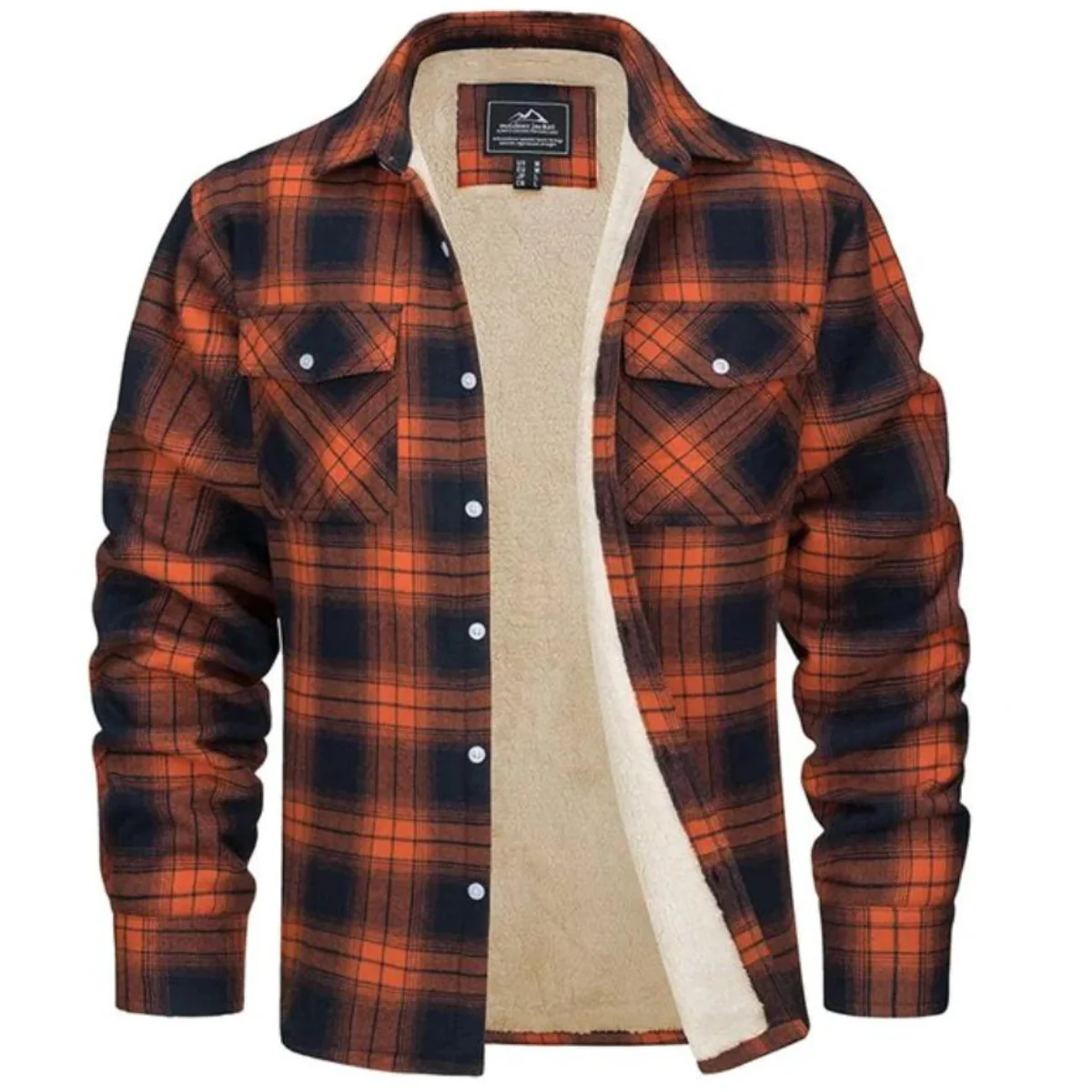 Felicio® | Men’s Fleece Jacket With Check Pattern - Image 2