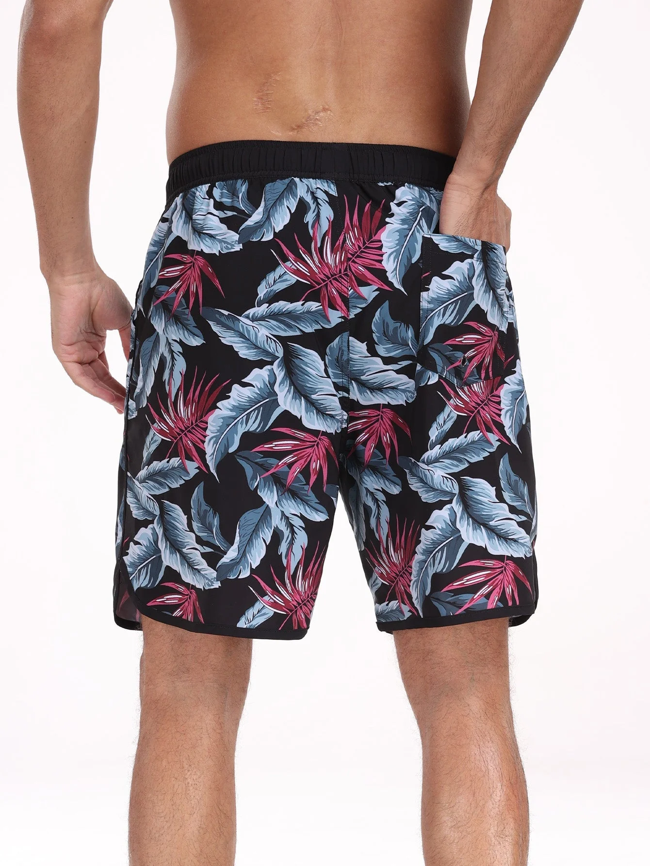 Félix® | Leaf Print Swim Shorts - Image 4
