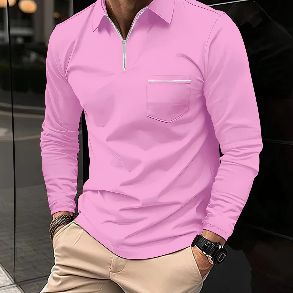 Felix® | Long Sleeve Polo Shirt - Image 5
