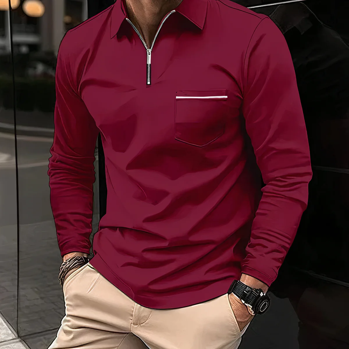 Felix® | Long Sleeve Polo Shirt - Image 6