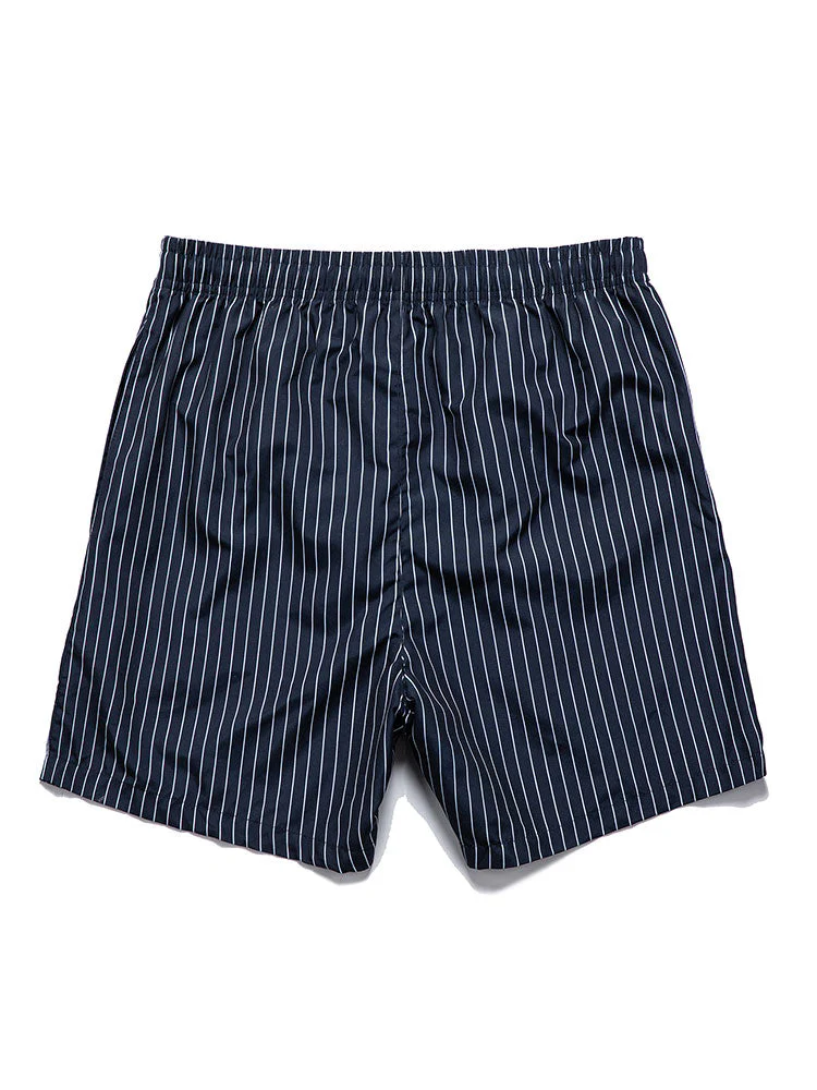 Fergus® | Linen Look Cotton Button Up Shirt & Striped Print Swim Shorts - Image 7