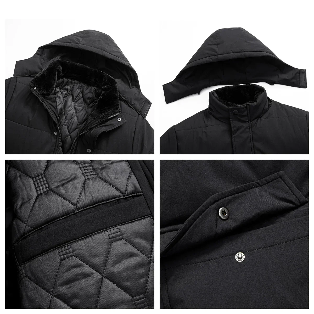 Fermín | Fashionable puffer jacket with fleece lining - Image 4