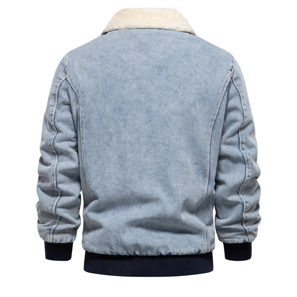 Fernando® | Jackson Denim Sherpa Jacket - Image 3