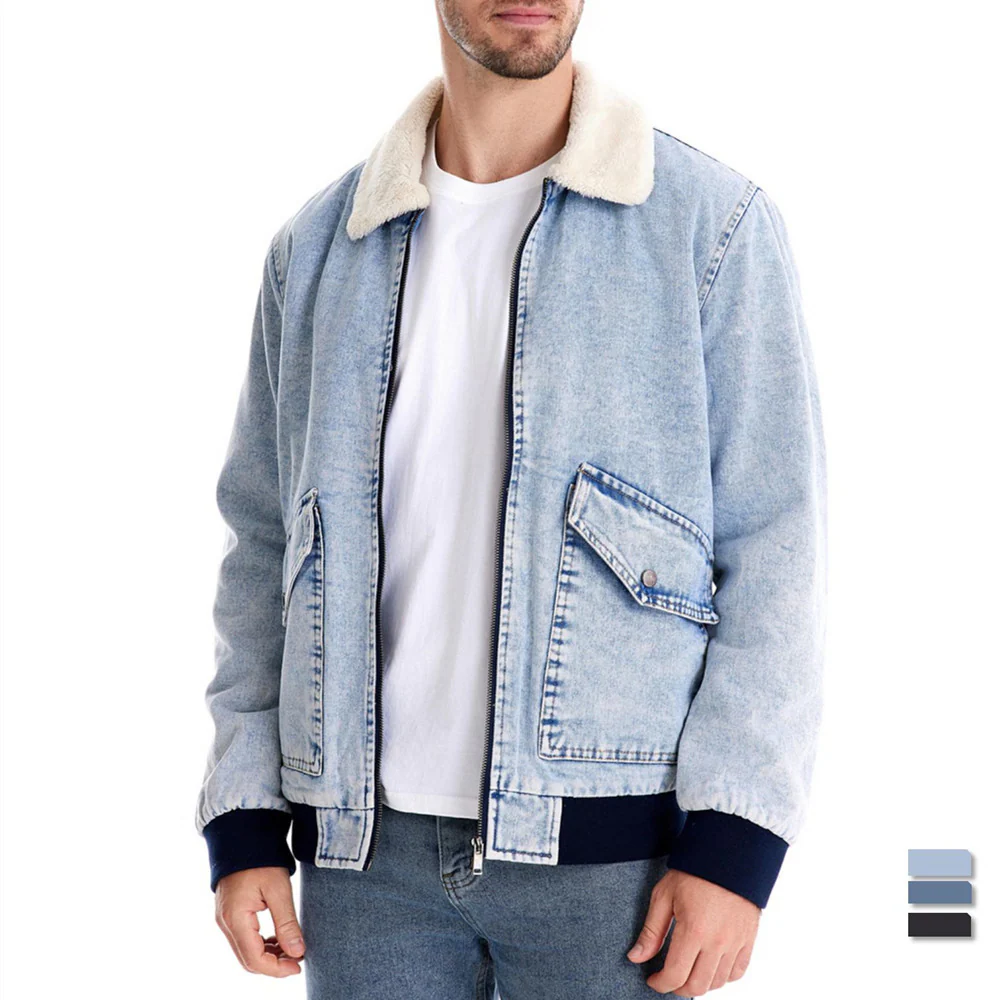 Fernando® | Jackson Denim Sherpa Jacket - Image 7