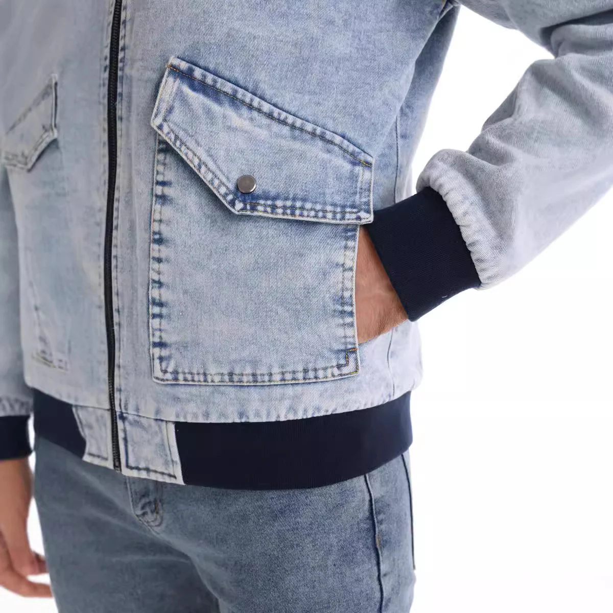 Fernando® | Jackson Denim Sherpa Jacket - Image 9