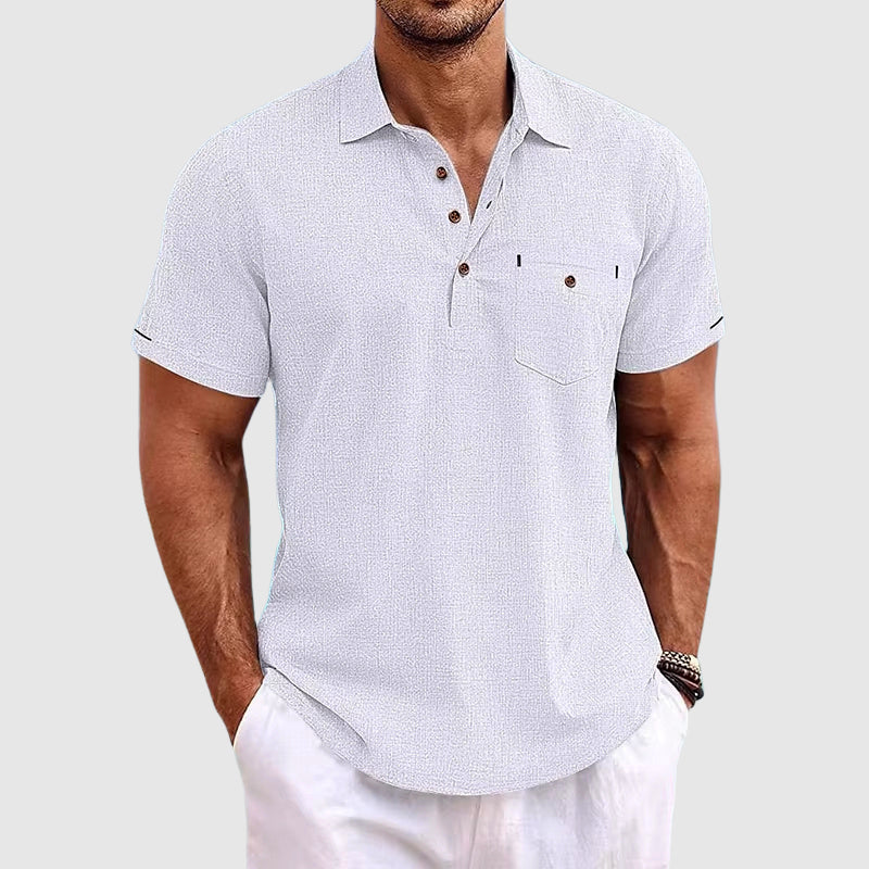 Fernando® | Linen Polo Shirt - Image 2