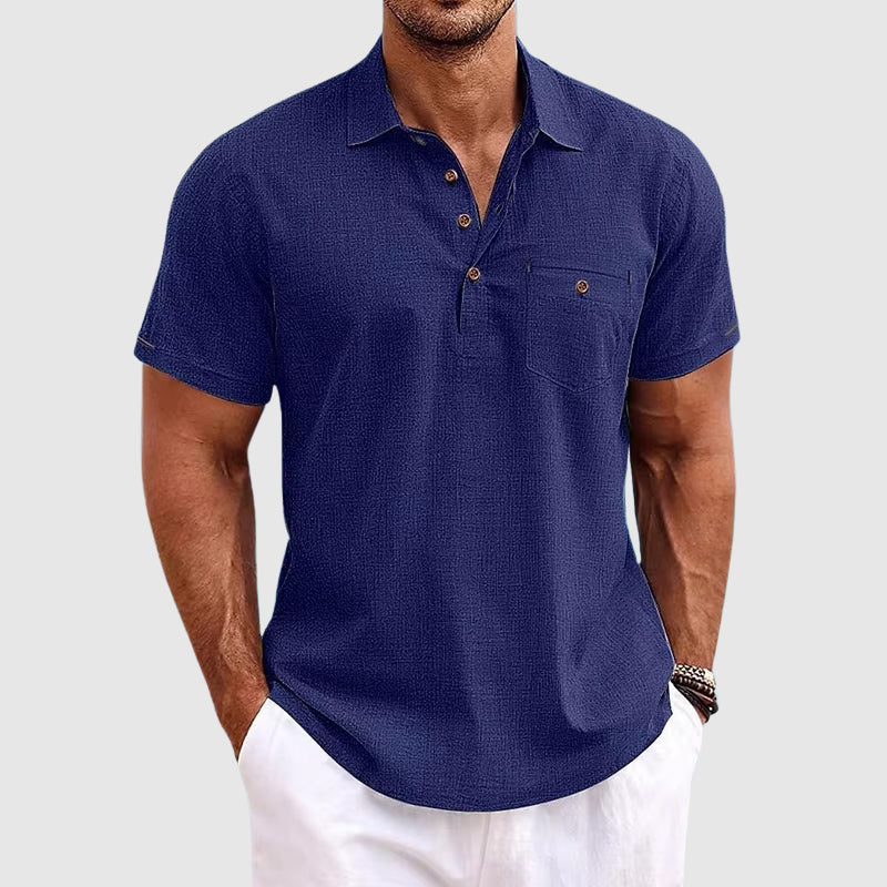Fernando® | Linen Polo Shirt - Image 3
