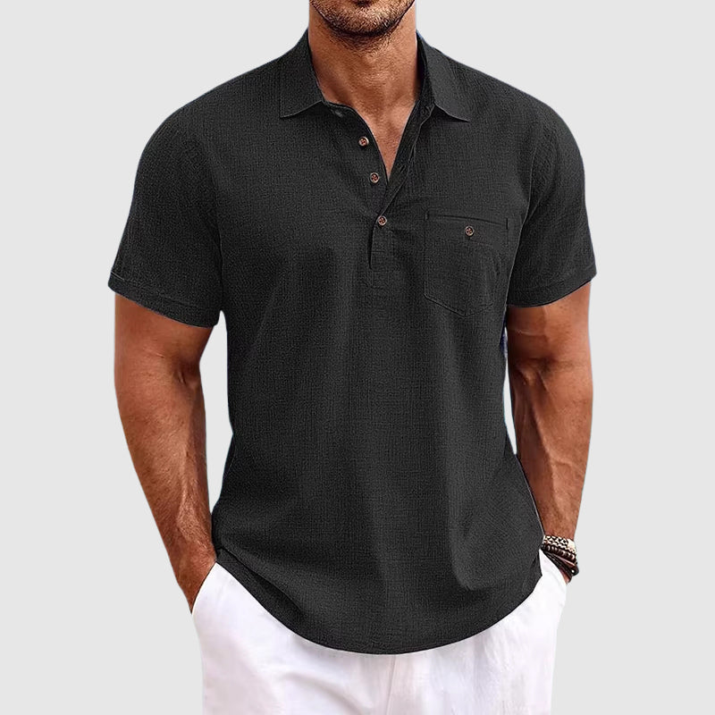 Fernando® | Linen Polo Shirt - Image 4
