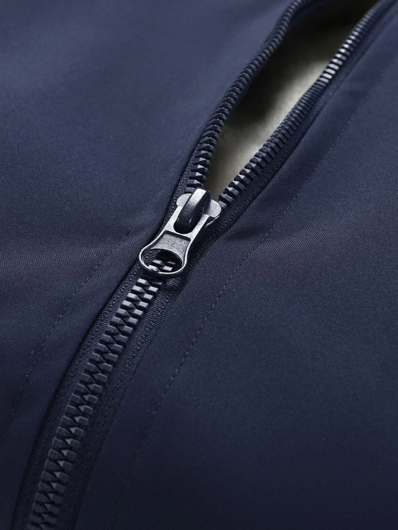 Fernando | Teddy Fleece Lined Color Block Hooded Windbreaker - Image 14