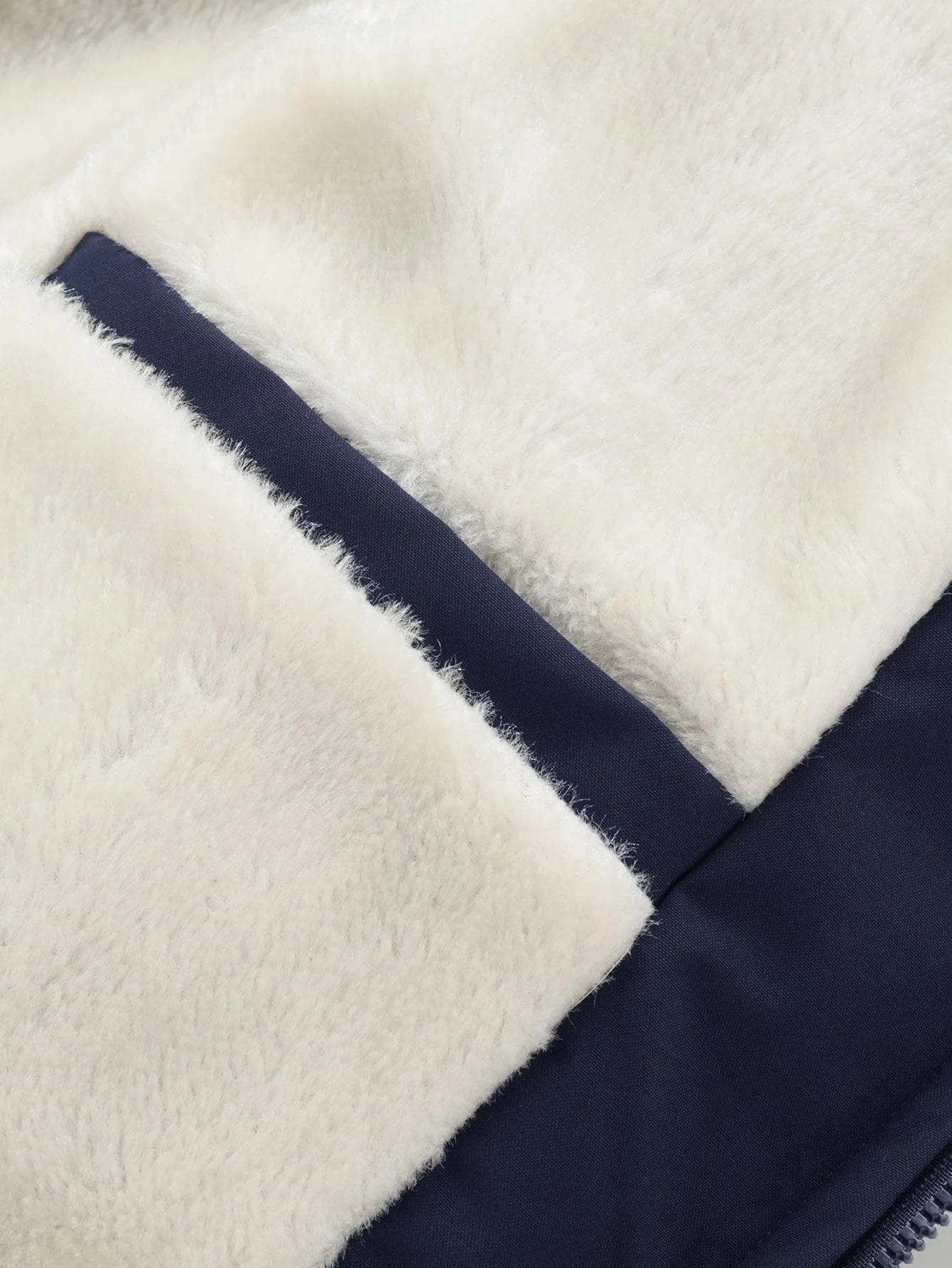 Fernando | Teddy Fleece Lined Color Block Hooded Windbreaker - Image 5