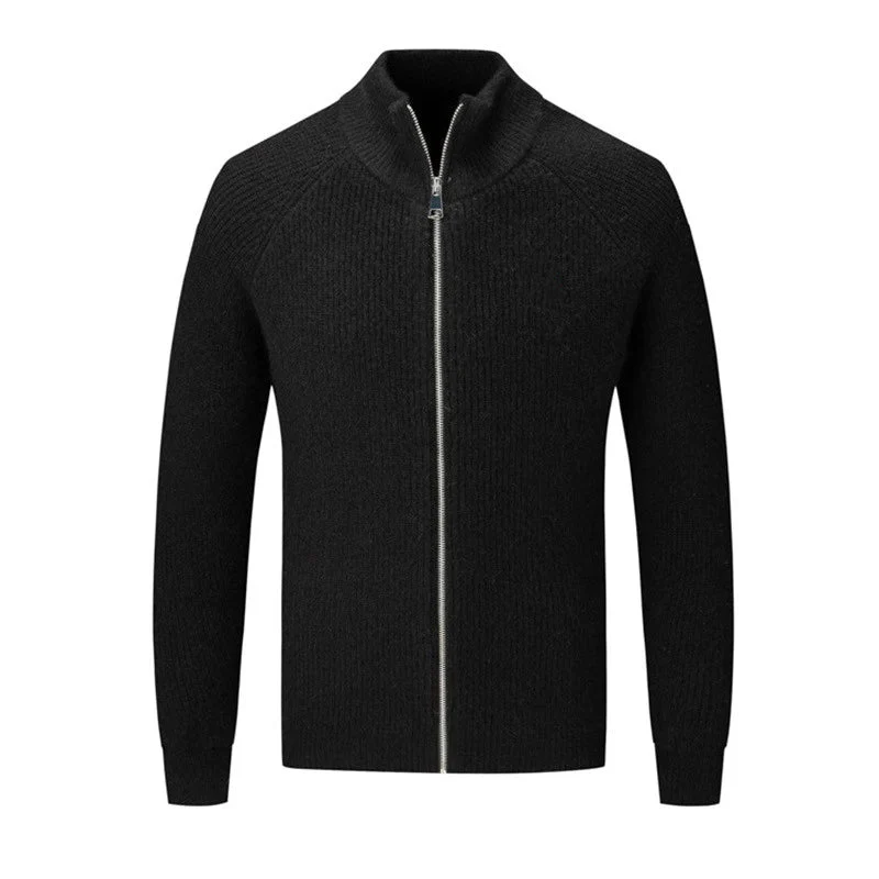 Ferris® | Luxurious Warm Zip-Up Wool Cardigan - Image 4