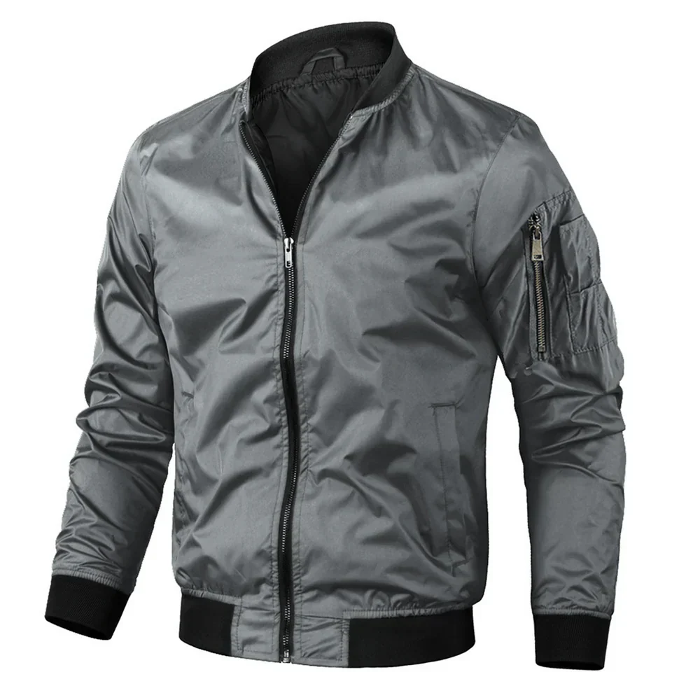 FidelĀ® | Menās Bomber Jacket With Black Trim - Image 2