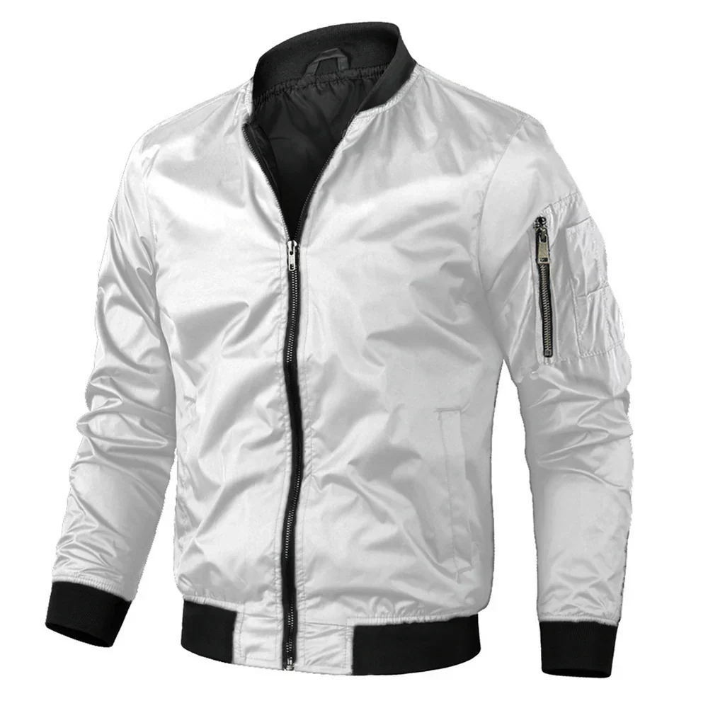 FidelĀ® | Menās Bomber Jacket With Black Trim - Image 5