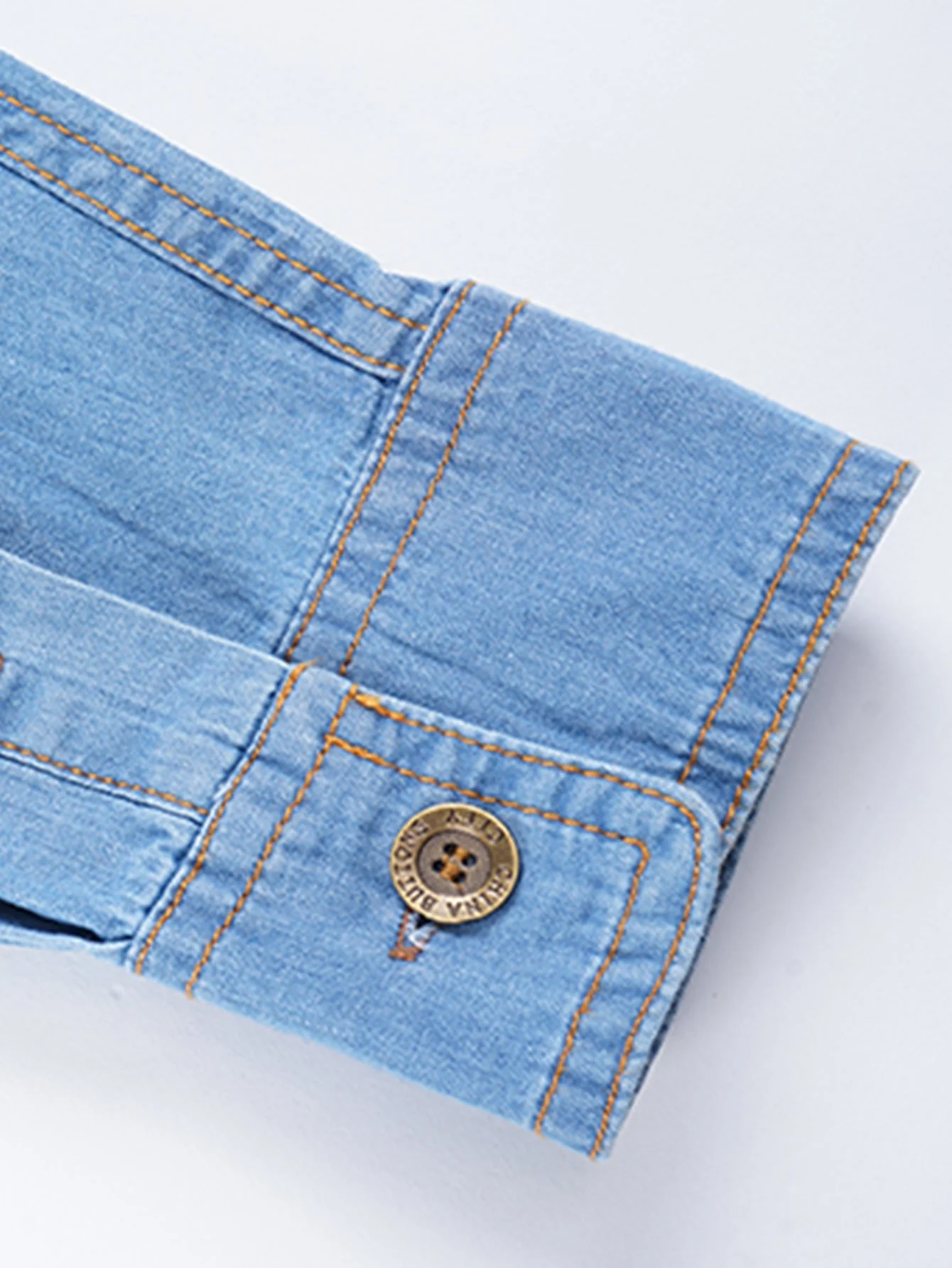 Fidel® | Washed Denim Shirt With Pockets - Image 7