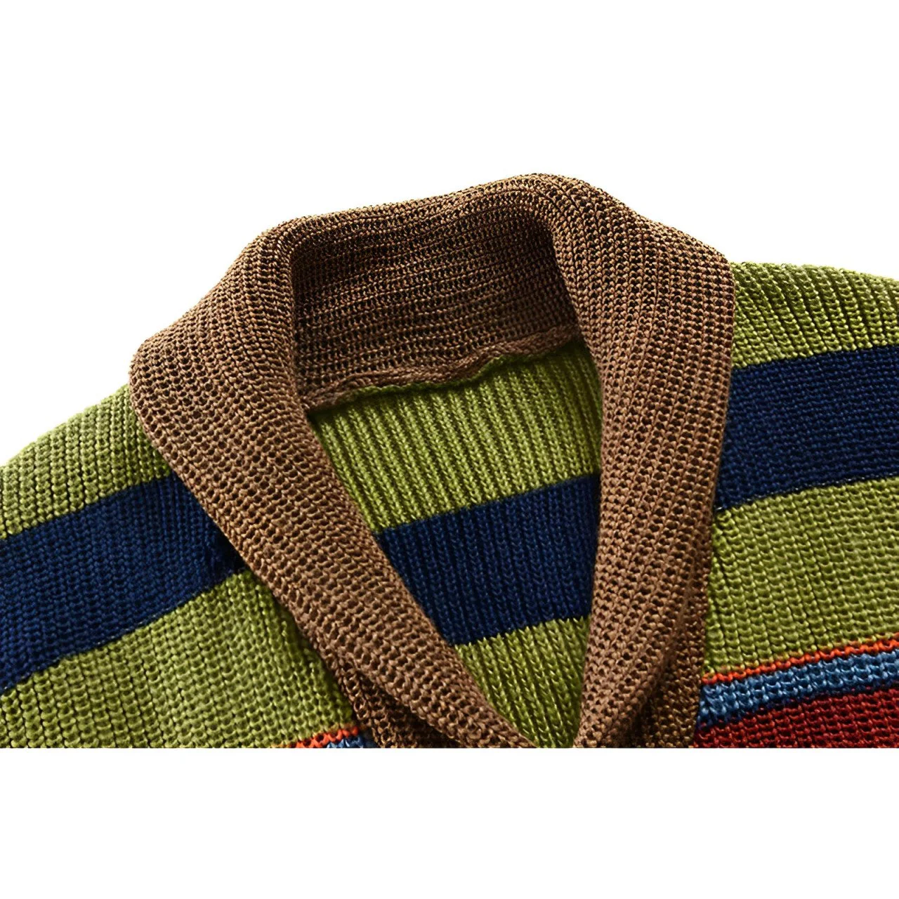 Fidelio | Men's retro color-block button-front cardigan - Image 3
