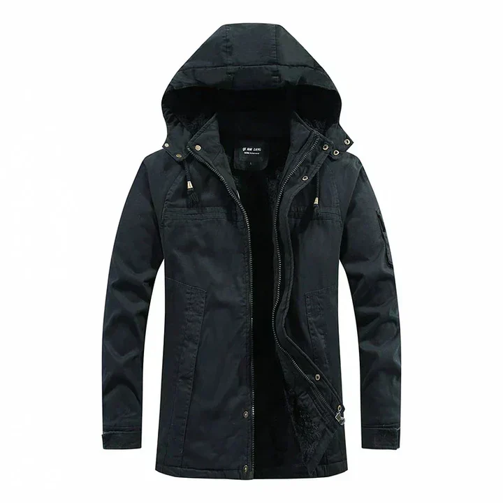 Filipo | Fleece-lined men's winter jacket with hood - Image 5