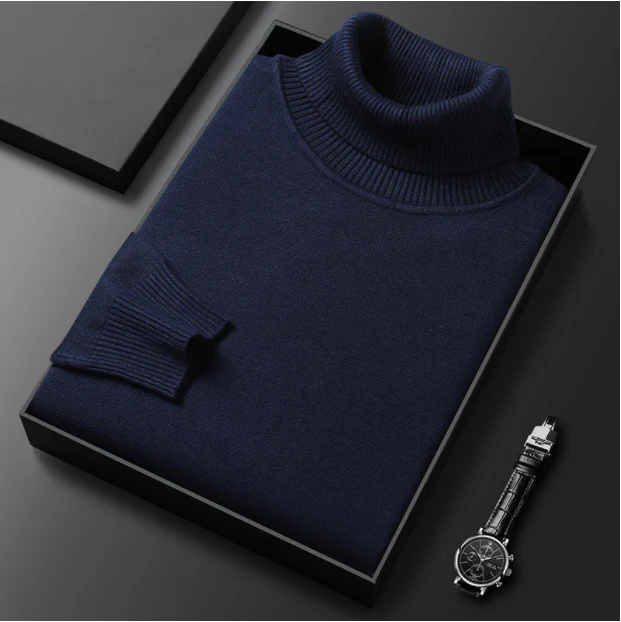 Filipo | Timeless cashmere cotton turtleneck sweater - Image 16
